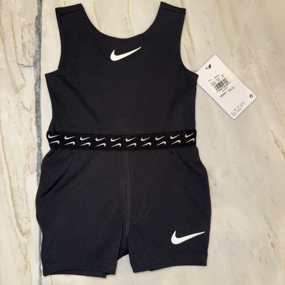 Nike Black Romper with White Accents
